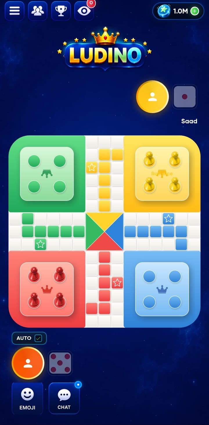 A Ludino board mid match